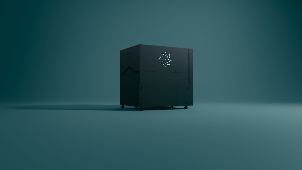 2410_Pasqal_QPU-Lifestyle-3D_9-Lights_DarkGreen-RVB
